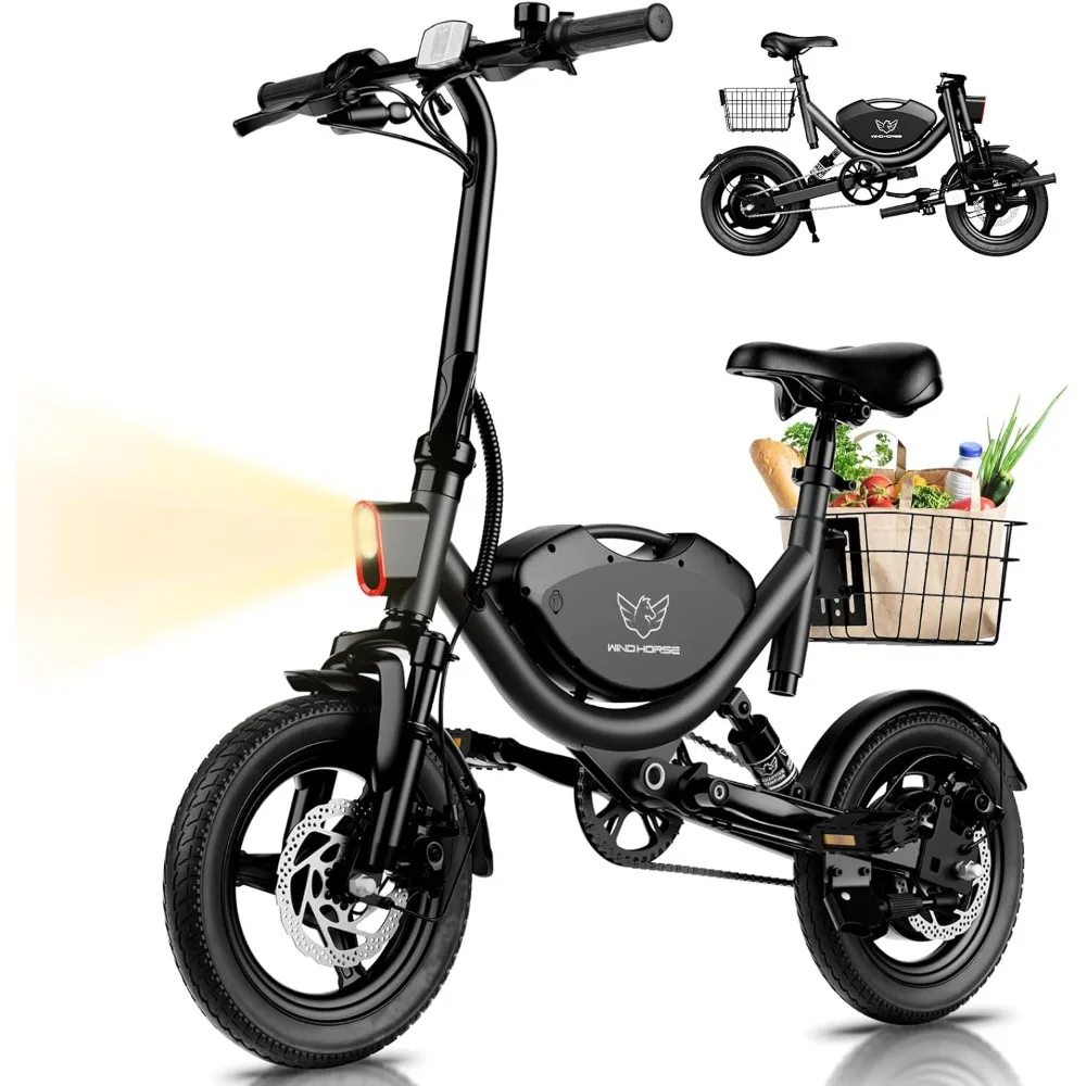 Electric Bike with Basket, 14