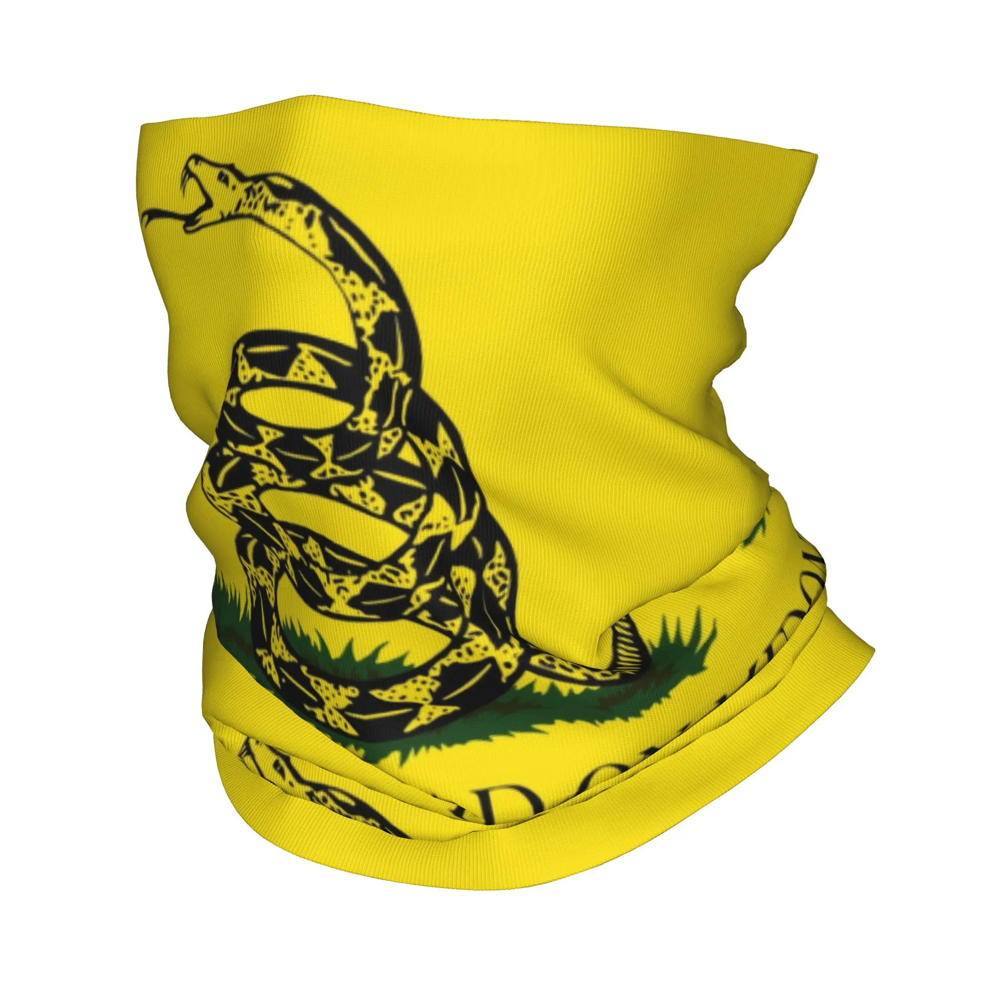 Dont Tread On Me Gadsden Flag Bandana Neck Gaiter UV Protection Face Scarf Cover Men Women  Headband Tube Balaclava