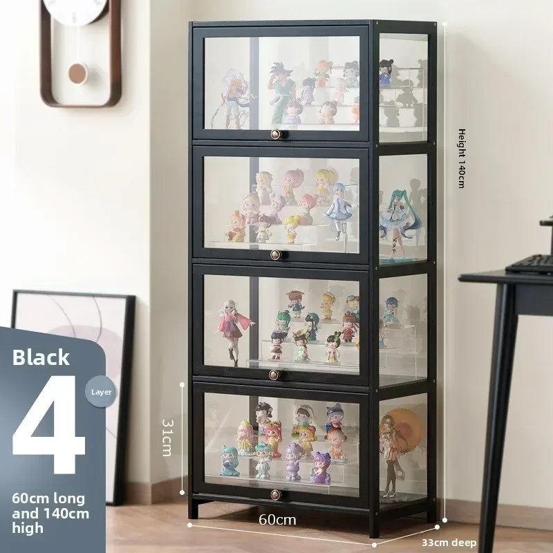 Figure Display Cabinet Lego Building Block Transparent Storage Box Household Imitation Acrylic Toy Dust Model Display Shelf