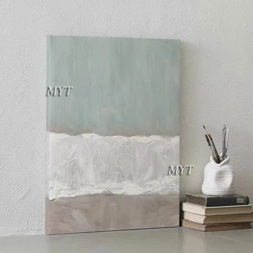 

Светильник лый цвет, простая художественная картина маслом, современные абстрактные декоративные аксессуары для дома, Безрамная картина на стену гостиной