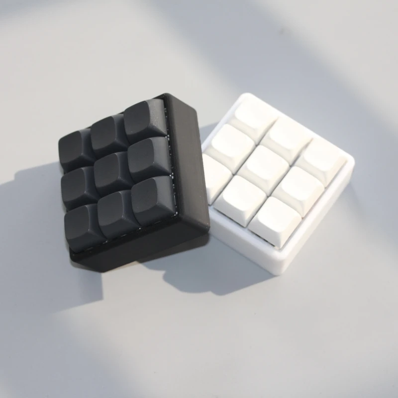 CV09 9 tasti Mini tastiera personalizzata Tastiera fai da te QMK Layout firmware Prog Rammable VIA Key Hot Plug Kit Personalizza tastiera con tasti macro RGB