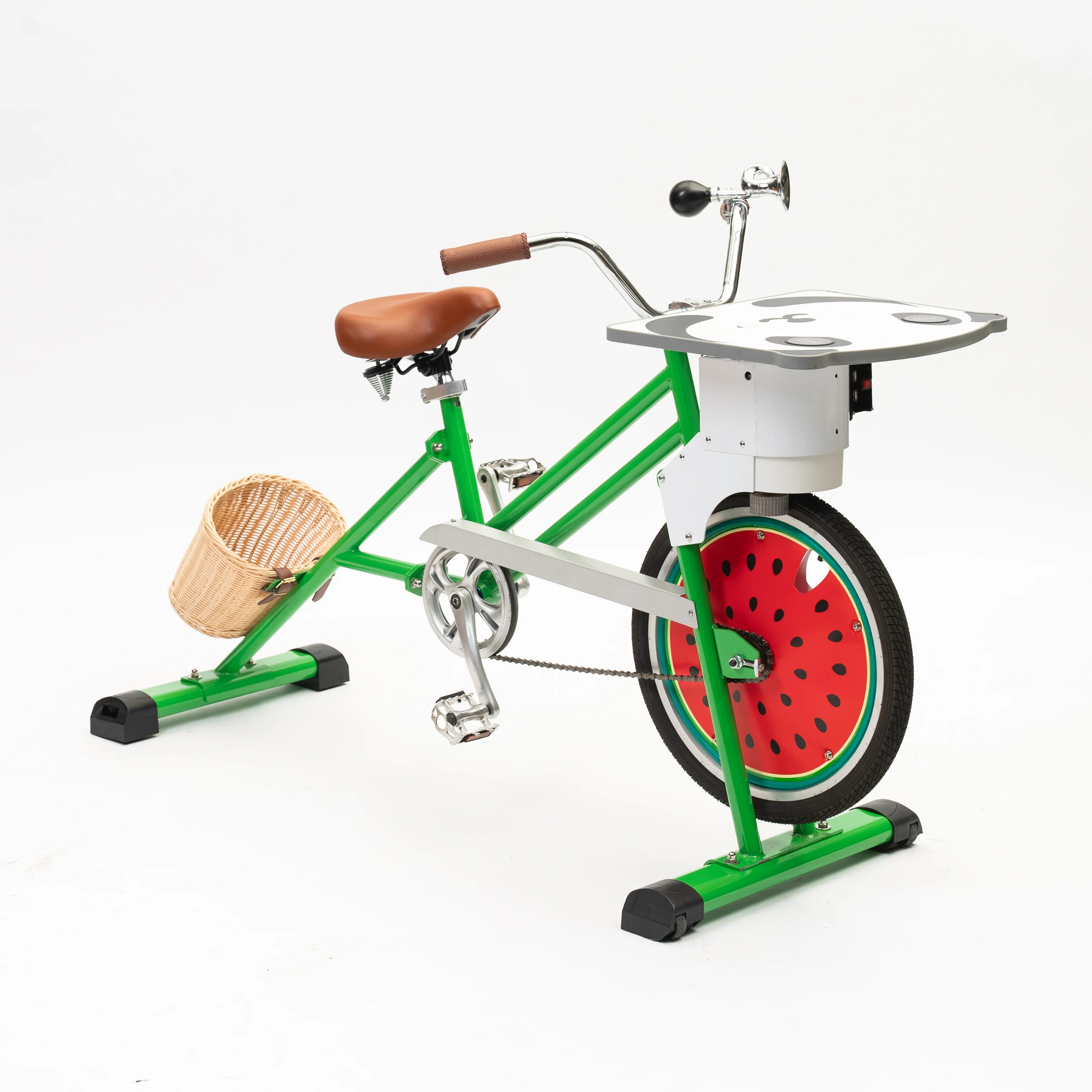 ATV&UTVEXI Pedal Power Generator Bike for Kids Indoor/Outdoor Use Mobile Phone Charging Easy Ride Steel Frame Home Shopping Mall