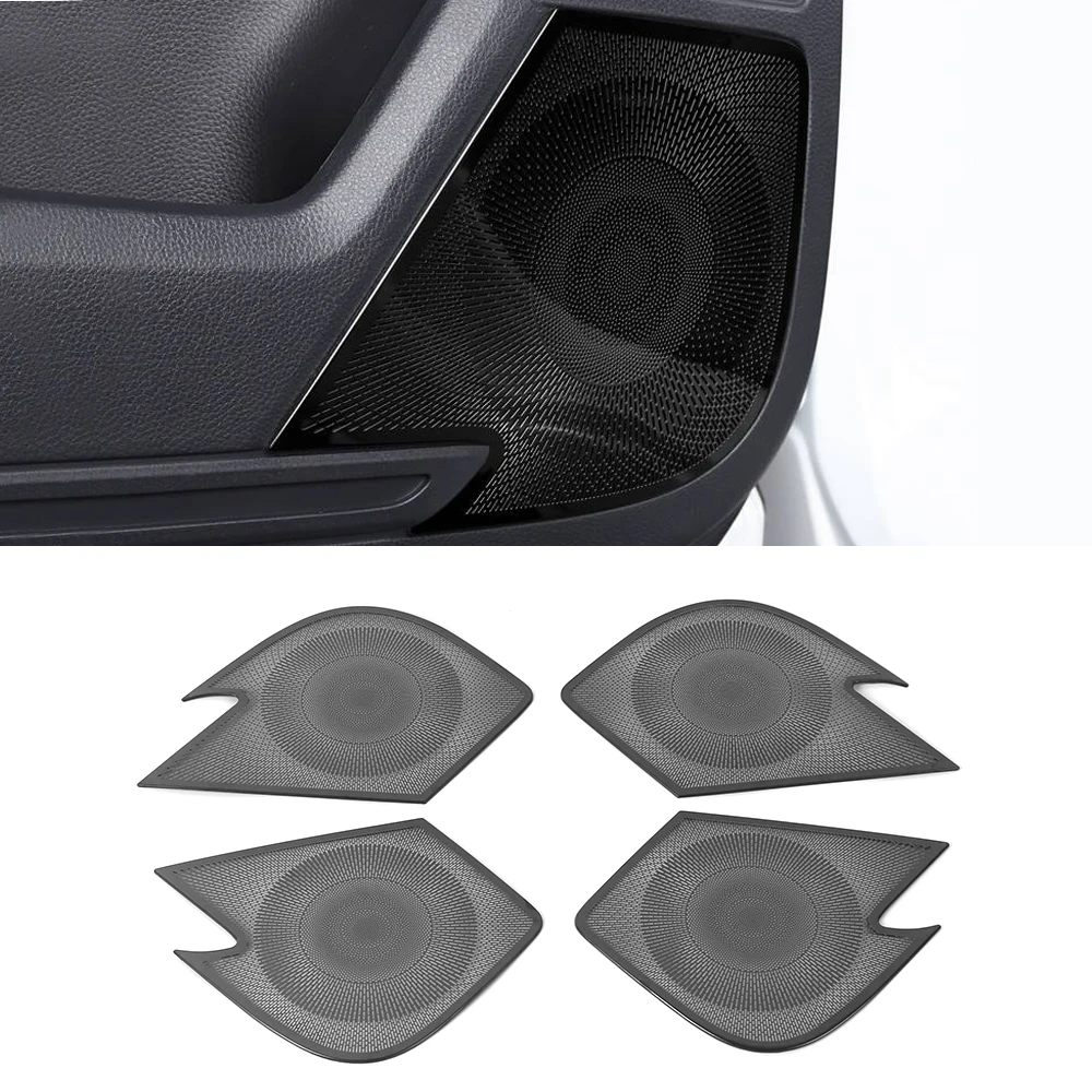 For Honda CR-V G6 2023 2024 Car Door Audio Speaker Cover Loudspeaker Pad Trim Frame Sticker Stainless Steel Accessories