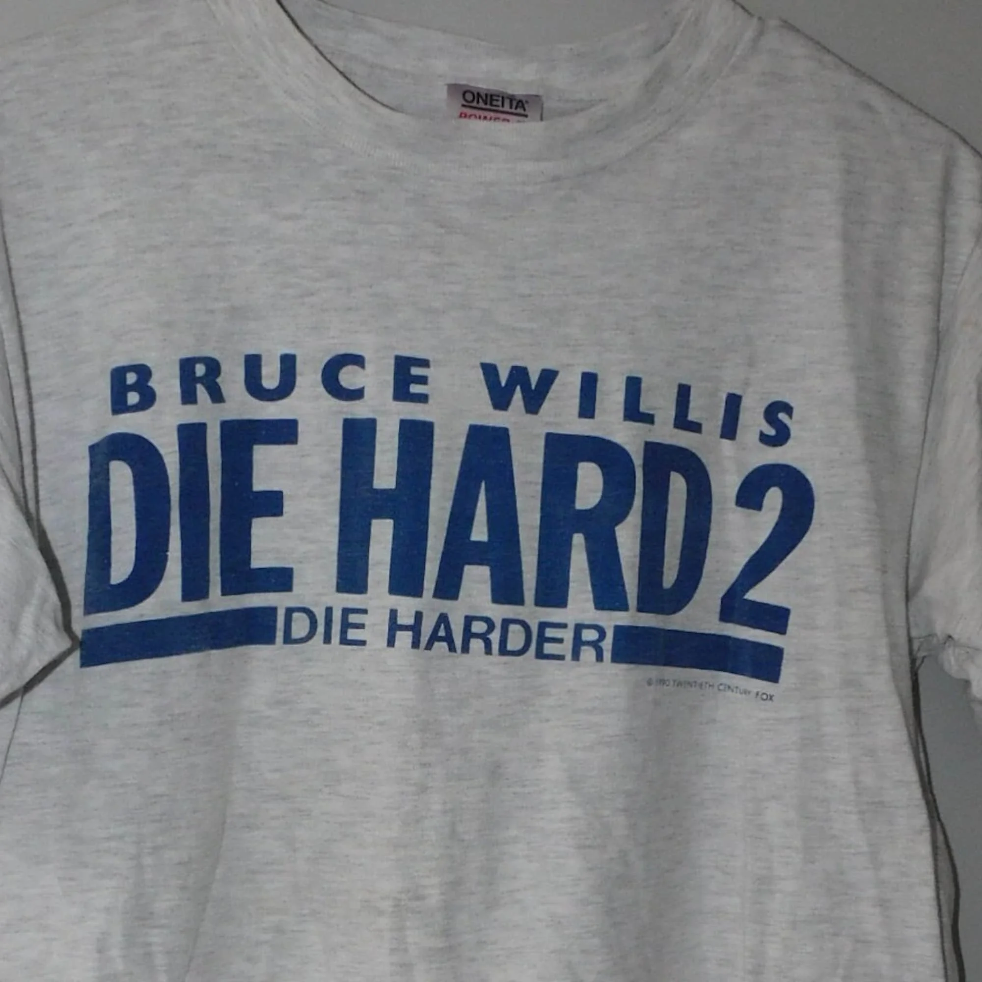 1990 Die Hard 2 Promo T Shirt Bruce Willis Vintage 90S Movie