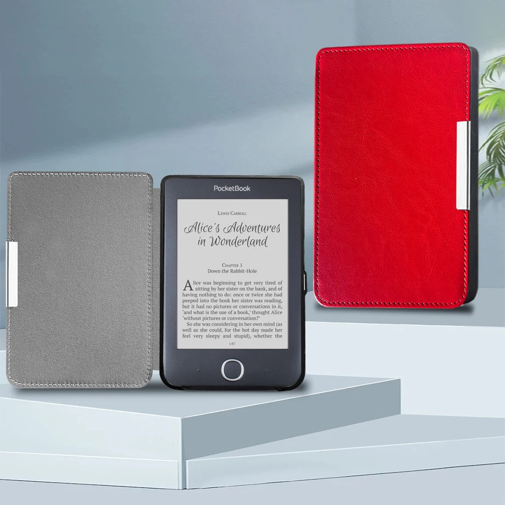 Smart Funda Case For PocketBook PB614 PB614Plus PB615 PB640 PB641 Aqua 6' EBook Slim Flip Book Cover with Soft TPU Back Coque