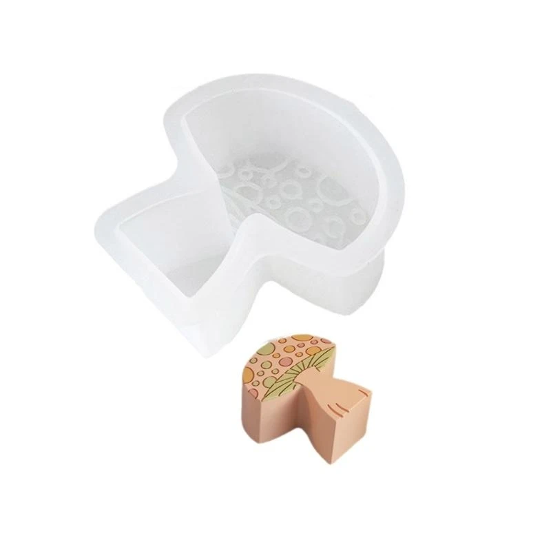 قالب سيليكون على شكل فطر سهل الاستخدام، قالب راتينج مرن على شكل فطر للأعمال الفنية من راتنجات الإيبوكسي وديكورات المنزل