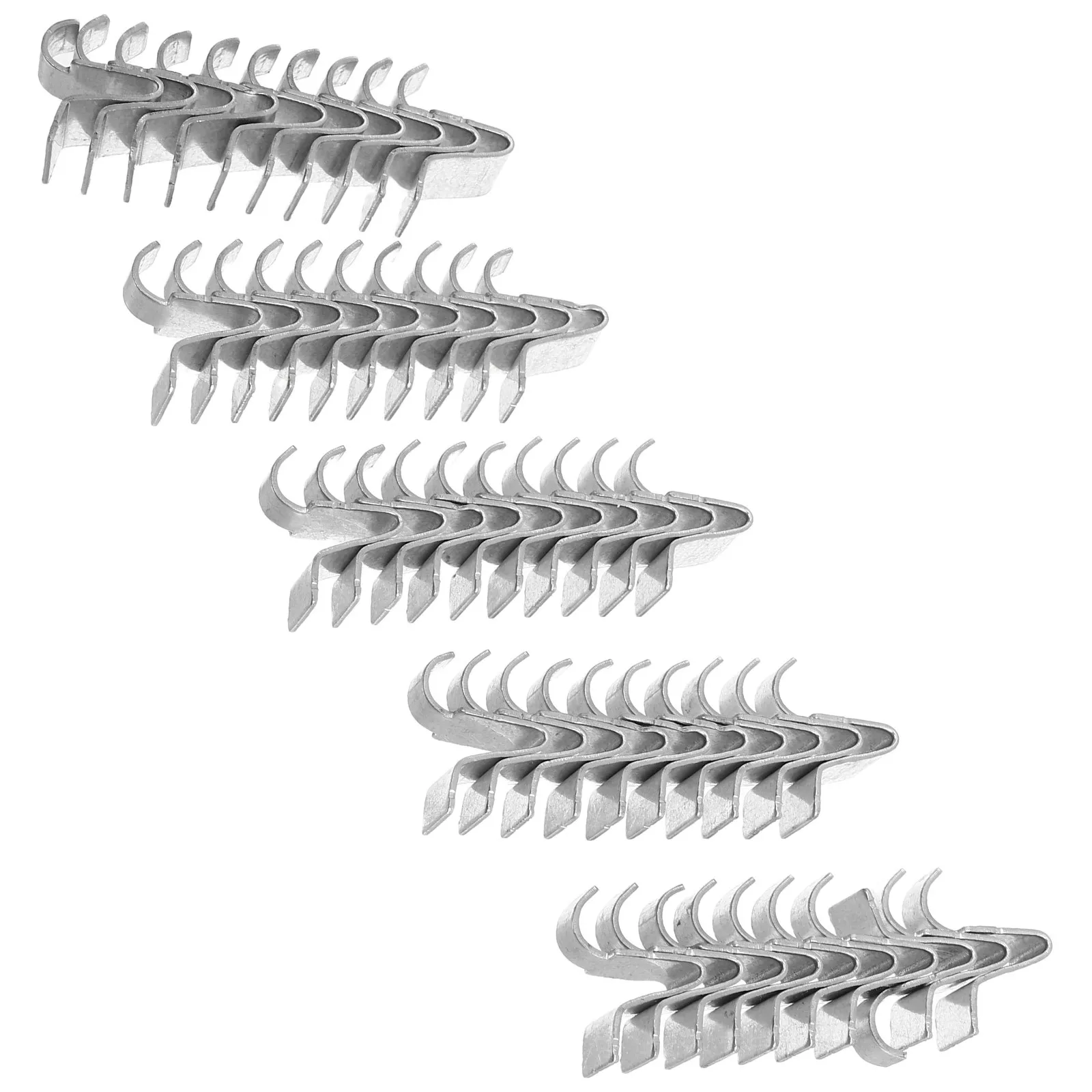 60Pcs File Cabinet Shelf Clips Metal Support Pegs for Steel Cupboard Bookshelf Shelving Brackets Fast Installation No Tools