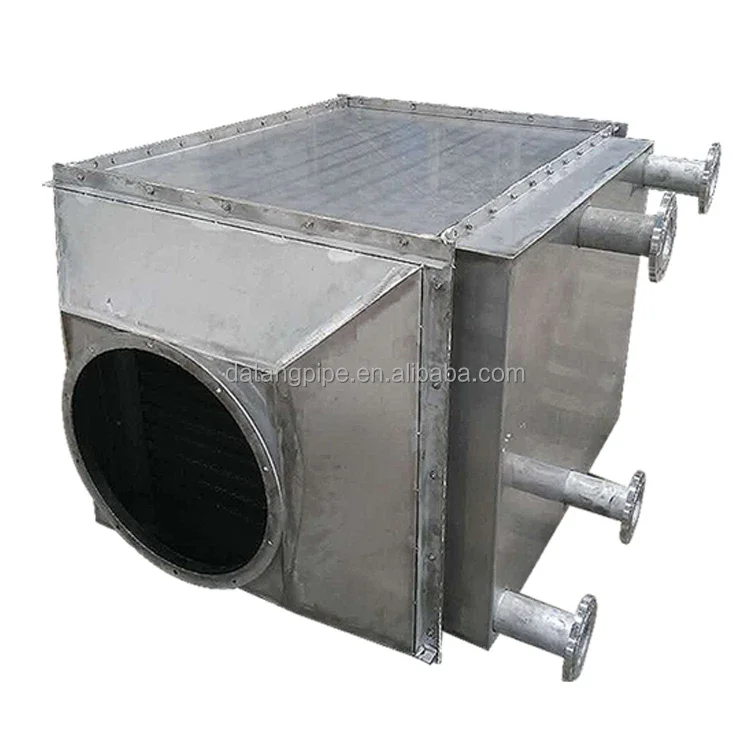 Thermal Hot Fluid Oil to Air Recuperator Economizer Coils and Heat Exchangers for Heating Food Processing