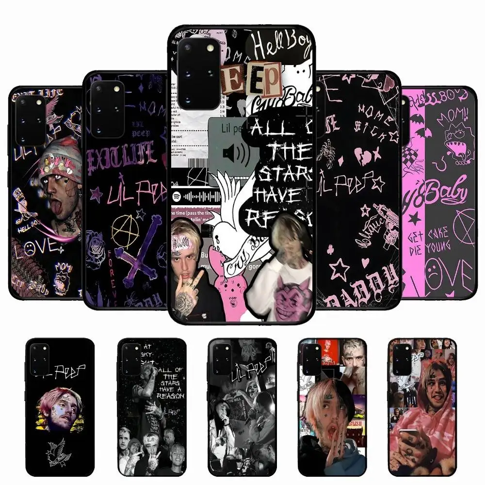 Rapper L-Lil P-Peep Hip Hop Rock Phone Case For Samsung S 24 Fe 25 Ultra Plus 20 Lite 21 30 22 23 24 22 Ultra 5G Fundas