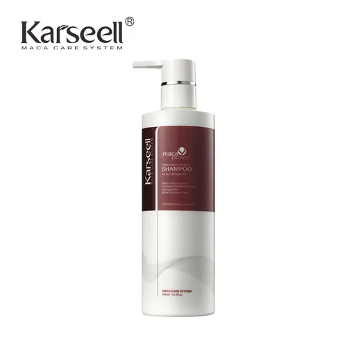Imagen 2 del producto Karseell 500ml Champú de aceite de argán Champú suave hidratante con extracto de hierbas para cabello seco y dañado