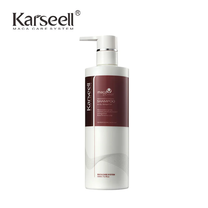 Karseell 건조하고 손상된 모발용 부드러운 샴푸, 아르간 오일 샴푸, 허브 추출물 보습, 500ml