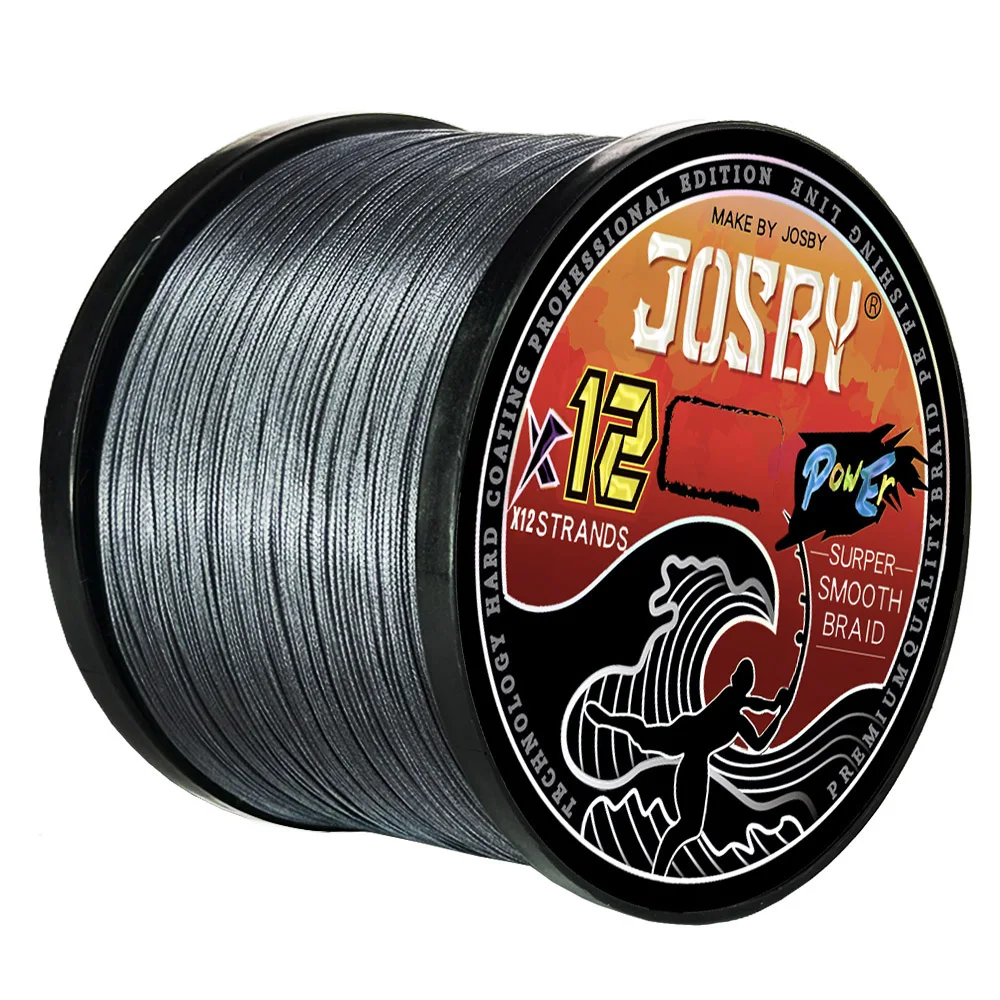 JOSBY Neue 12 Stränge Geflochtene Schnur PE 1000/500/300/100 M Langlebige, verschleißfeste Meer Salzwasser Karpfen Angelschnur 25-120LB Pesca – Detail 21