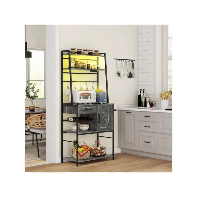 Półki kuchenne do organizacji domu i spiżarni, regulowana konstrukcja zapewniająca efektywną wykorzystanie przestrzeni, idealne do kuchni