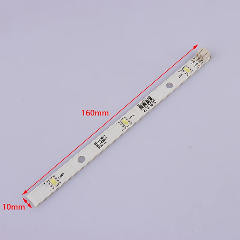 Tira de luces LED para refrigerador, barra de luz para RONGSHENG HISENSE E349766, MDDZ-162A, 1629348, BCD-630WT, 535, 612, 590