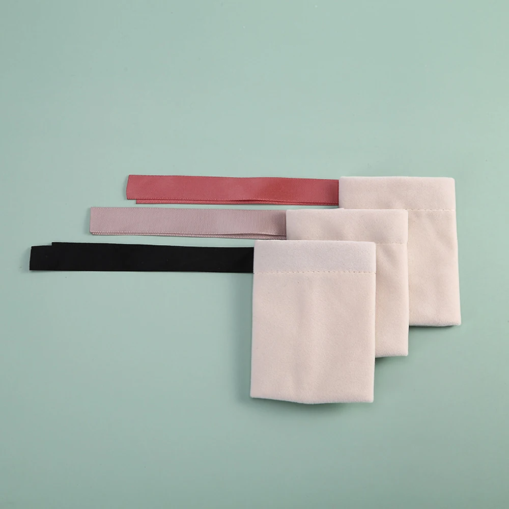 

Exquisite Earring Storage Drawstring Necklace Pouches Bandage Gift Packaging Packaging Bags Velvet Pouch Jewelry Bags