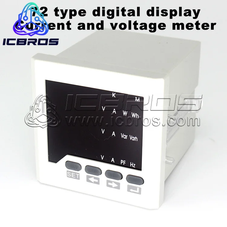 

72 Three-phase Multifunctional Digital Display Current And Voltage Power Factor Frequency Meter, ElEctric EnErgy