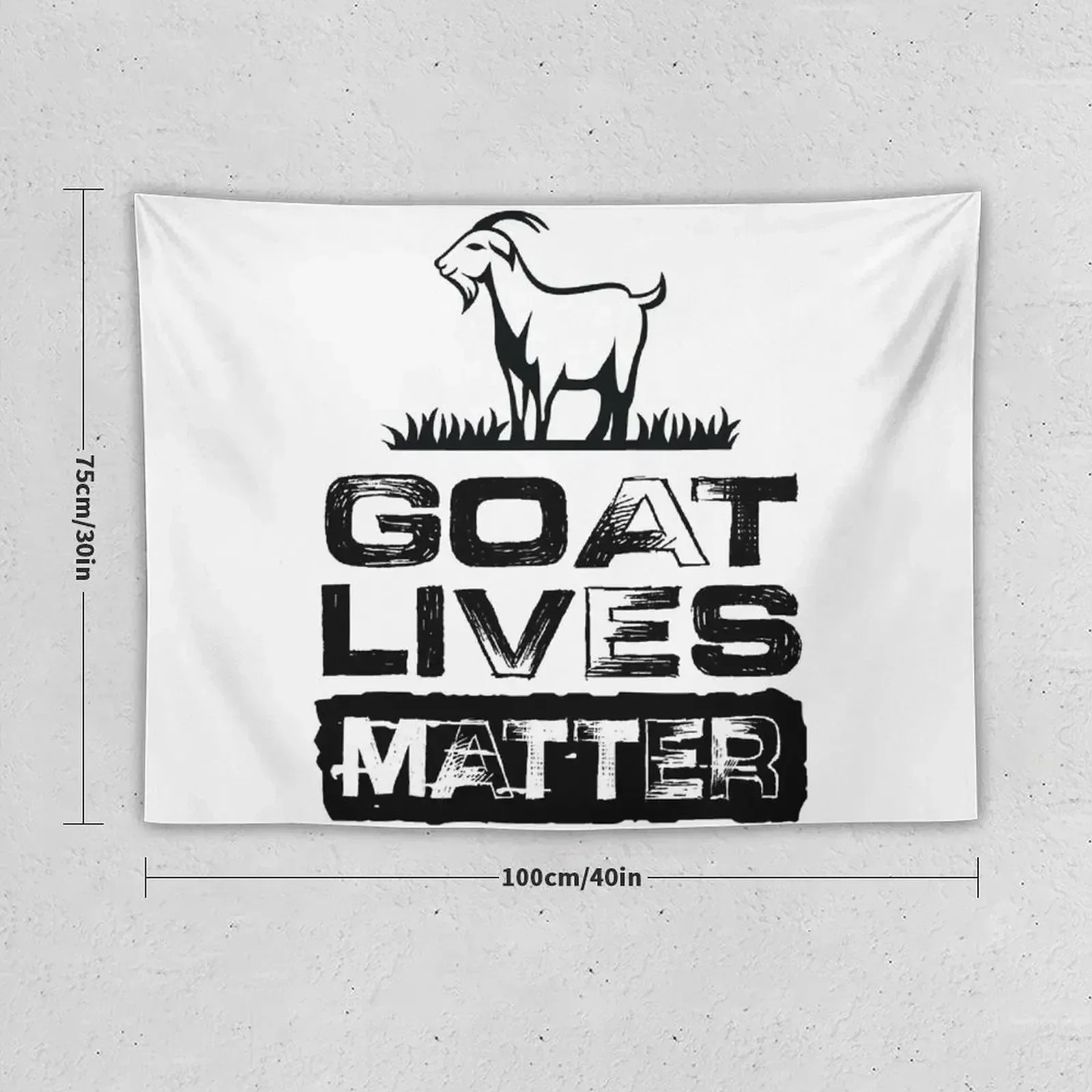 Goat Lives Matter Funny Goat Animal Lover Gift Tapestry Mushroom Wall Hanging Decoration Aesthetic House Decor Tapestry