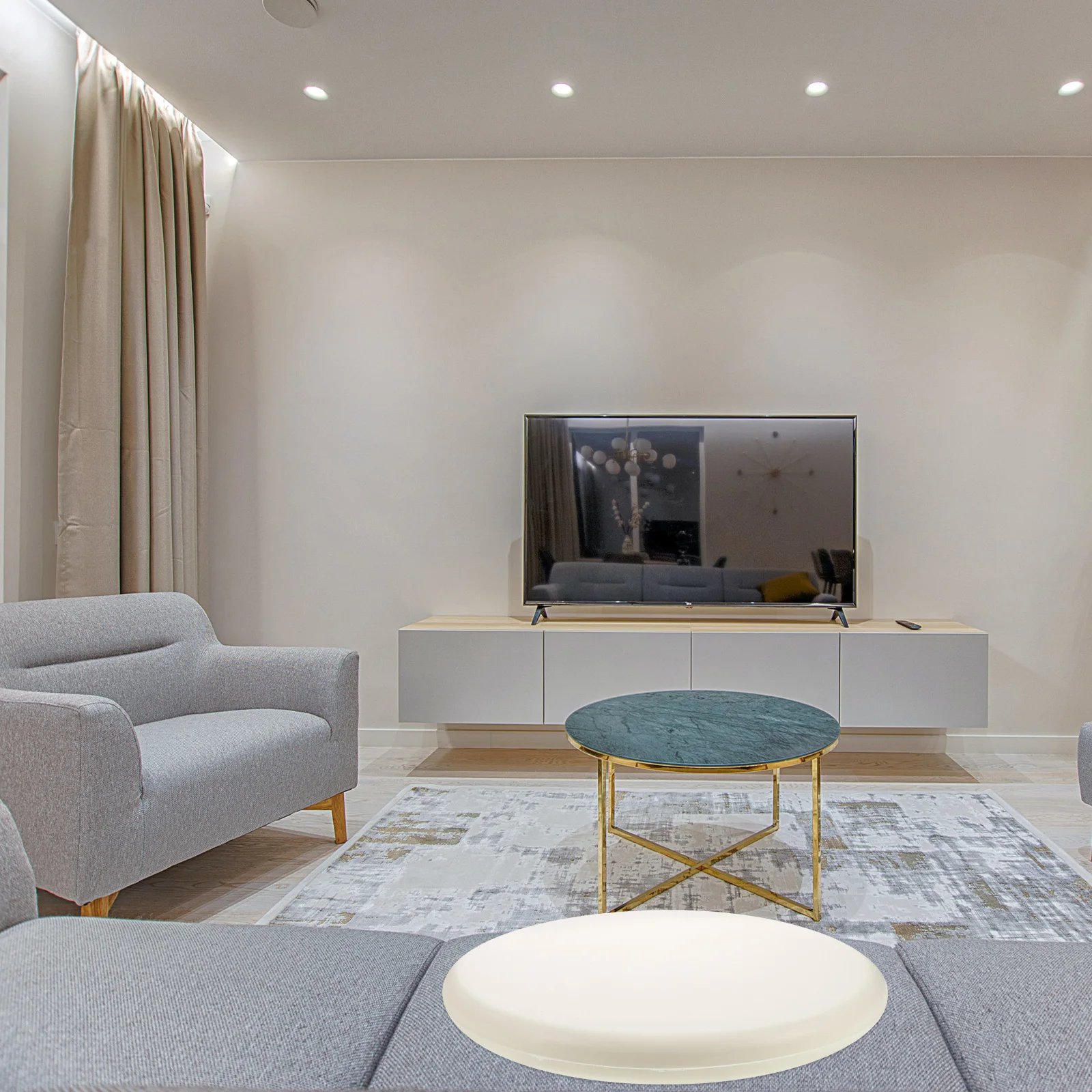 

Round Thick Memory Foam Ergonomic Slow Rebound Support For Office Dining Kitchen Chairs Stools Circular Design White Seat