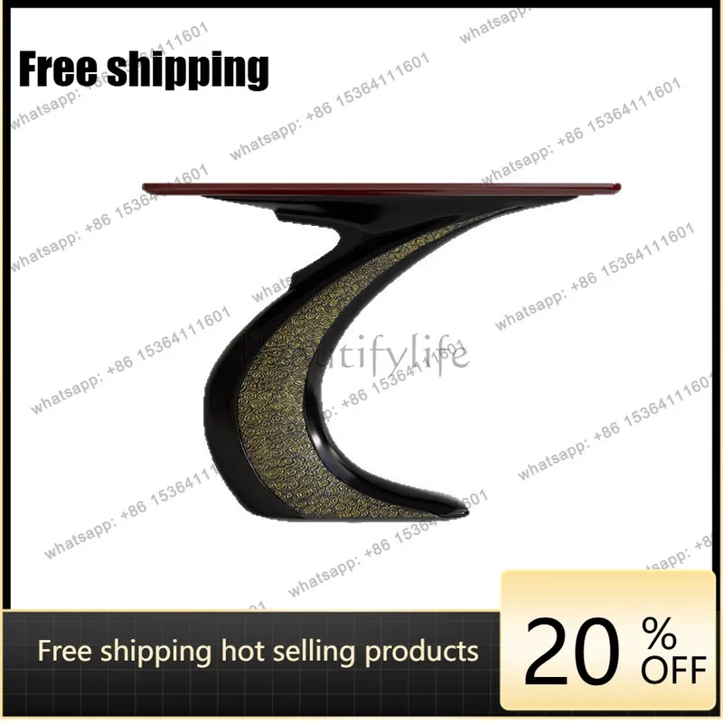 PJ New Chinese-style entrance foyer corridor light luxury view platform medieval wabi-sabi wind