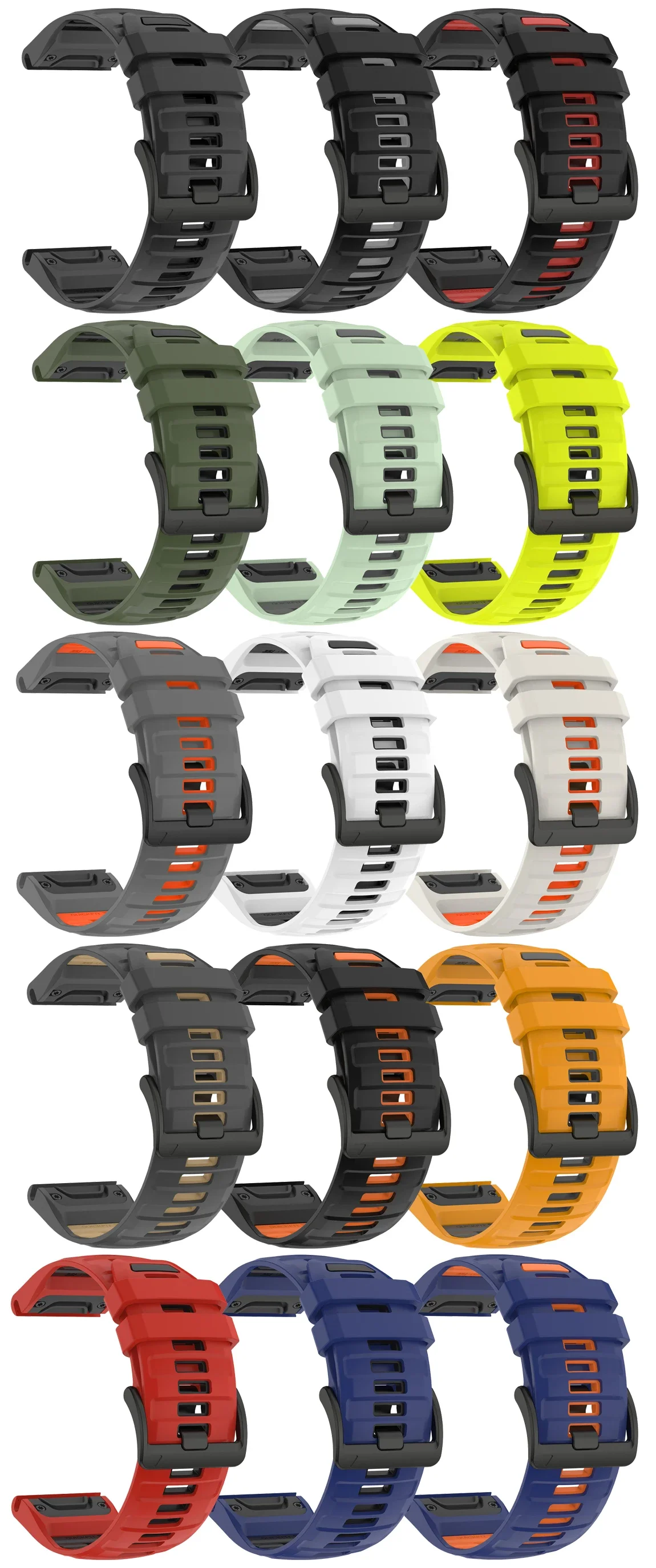22mm 26mm Sport-Silikonarmband für Garmin Enduro/Epix Tactix 8 Instinct 3 Forerunner 970/Fenix 7X/7 8 PRO 8x QuickFit Uhrenarmband – Detail 34