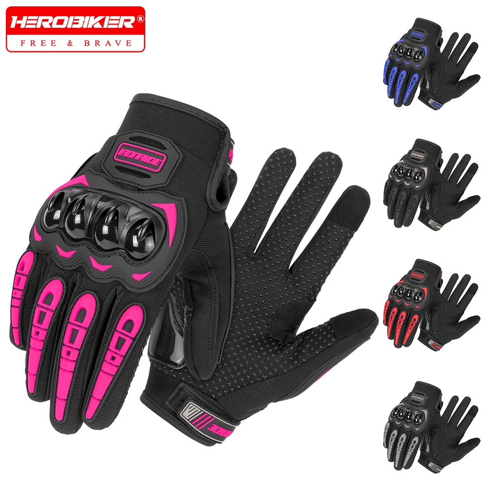 

Motorcycle Gloves Four Seasons Breathable Moto Gloves Men Women Touch Screen Motocross Gloves Touch Screen Cycling Gloves
