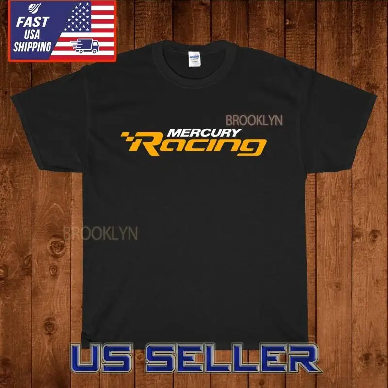 NEW SHIRT MERCURY RACING BOATS LOGO UNISEX T-SHIRT FUNNY AMERICAN USA SIZE S-5XL