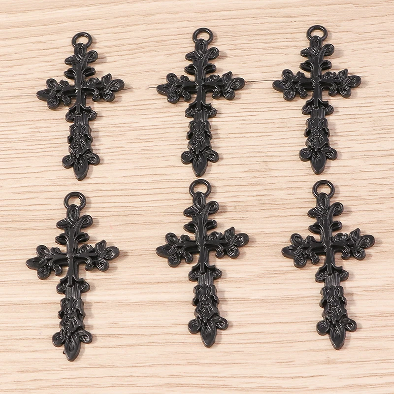 10 Stück süße Legierung Steampunk Kreuz Charms für Schmuckherstellung DIY handgemachte Tropfen Ohrringe Anhänger Halsketten Handwerk Zubehör – Detail 17