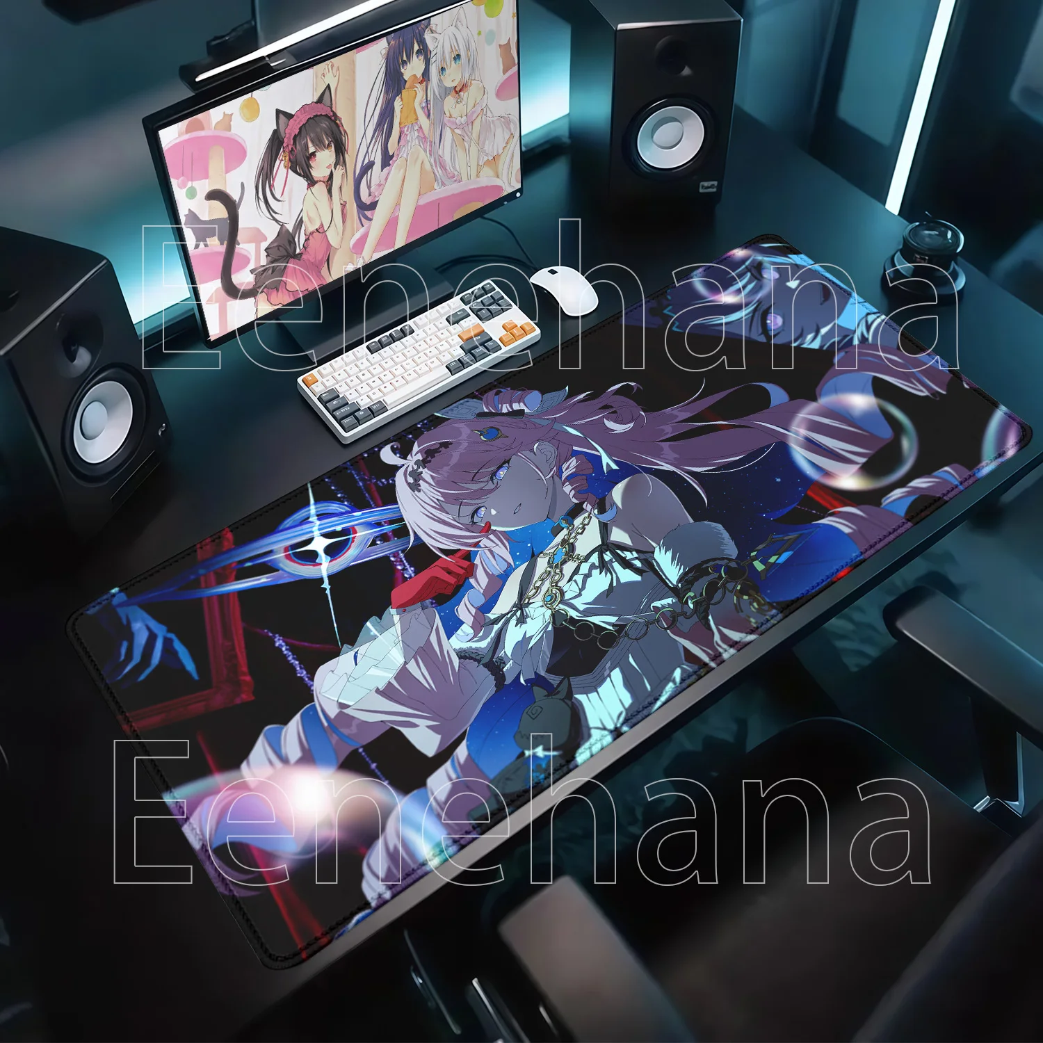 Mousepad Denia Wuthering Waves Kawaii Gaming Anime Girl Non-slip XXL Keyboard HD Printing Mouse Pad Office Accessories Desk Mat