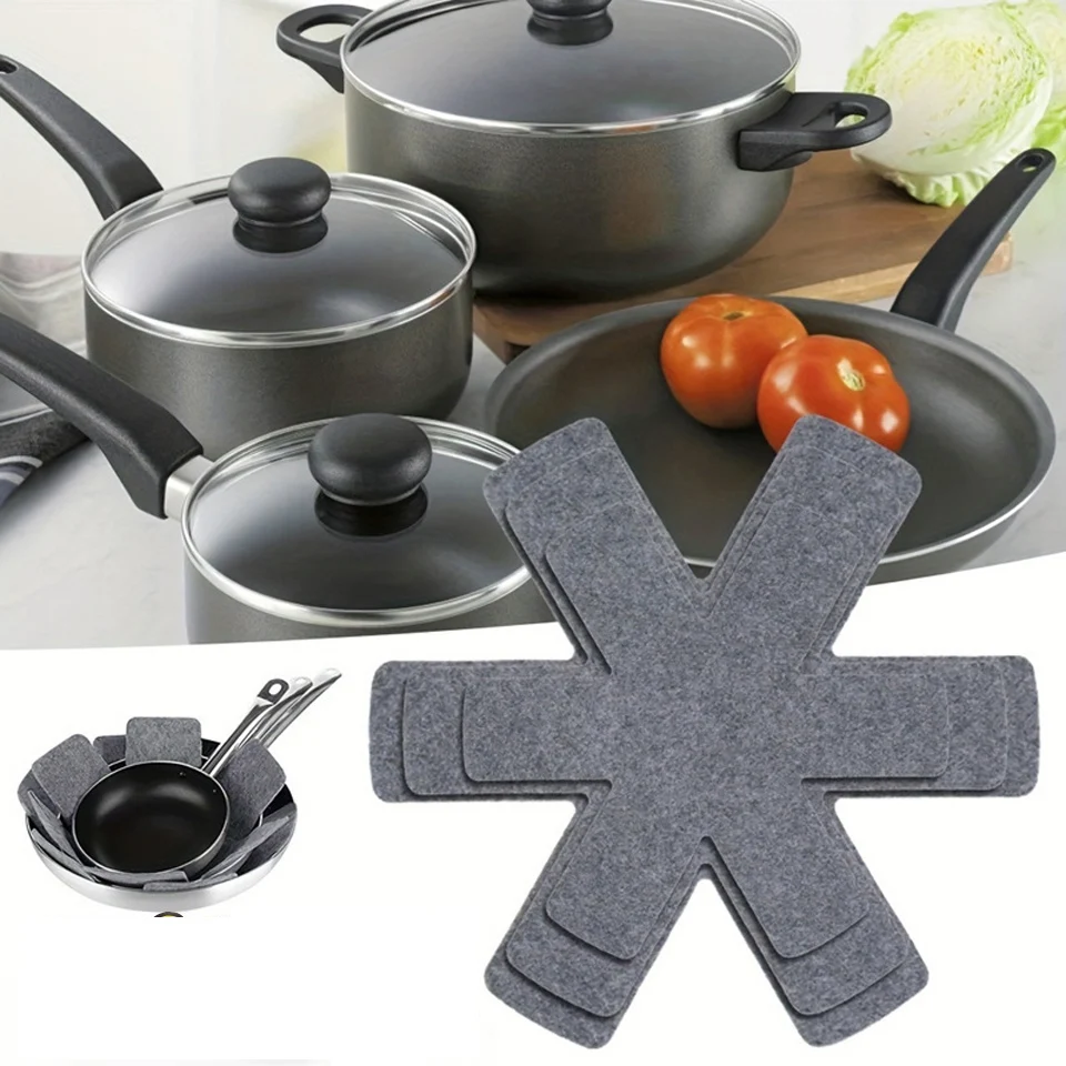 5Pcs Pot and Pan Protectors Pot Dividers Pad pot holder Non-woven Pans Separator Pad for Protecting Separators Pads Kitchen