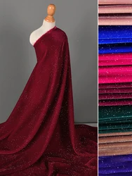 Diamond Glitter Velvet Starry Fabric for Sewing Dresses Soft and Smooth Woven Non Elastic by Half Meter