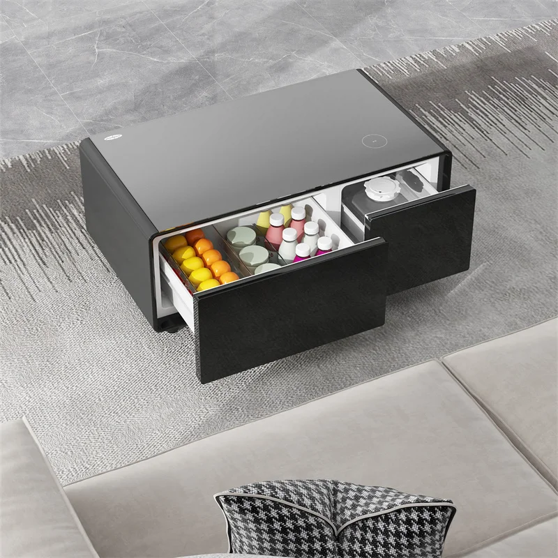 Multifunctional Coffee Table Fridge High Quality Smart Furniture Wine Cooler Smart Coffee Table 2026 Modern
