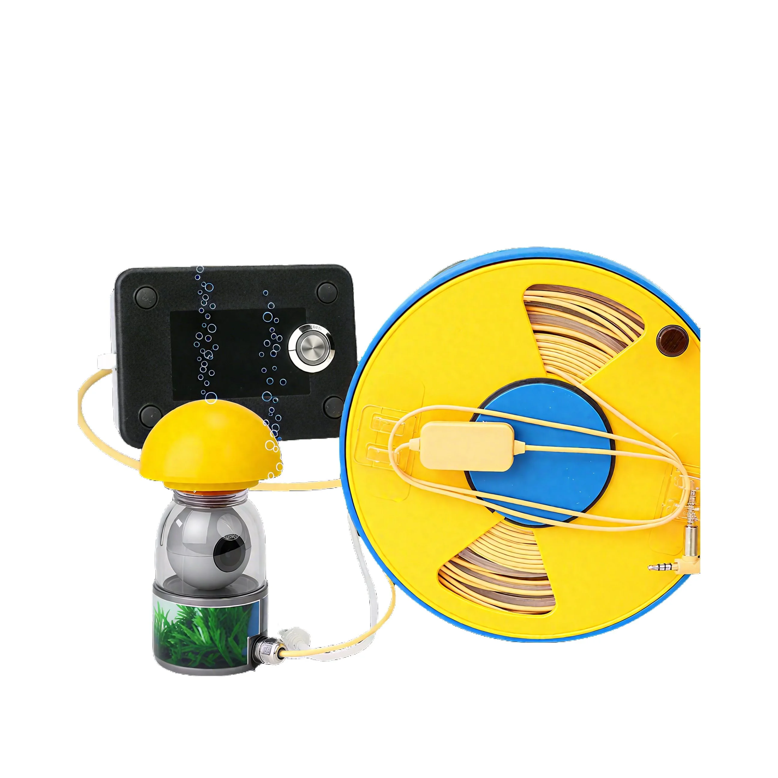 

360-degree Underwater Fishing Drone Camera IP68 Waterproof LCD Display 20M Depth Bottom Fish Fish Finder