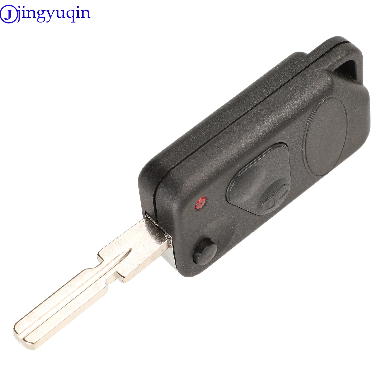 Jingyuqin 2 Buttons Flip Remote Key Shell FOB For Land Range Rover Discovery Freelander Defender 90 1995-2004 P38 Blade Case