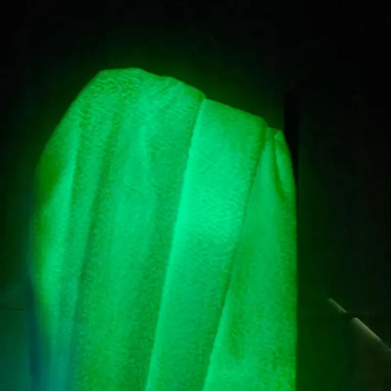 45cm*150cm Luminous Pearl Velvet Fabric Multi Colors Glow in the Dark Fabric Color Changing Fluorescence Cloth for DIY Sewing view 6