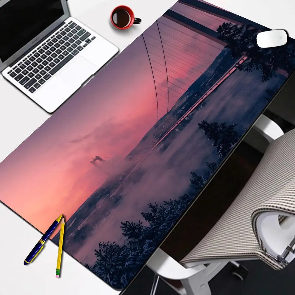 

Landscape mouse pad mouse pad desk pad desktop computer keyboard wireless mouse boy girl game gift