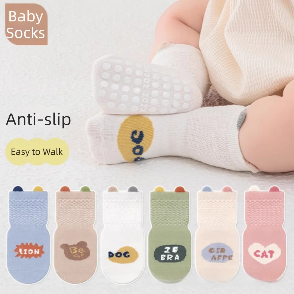 

Fashion Anti-skid Floor Socks Comfortable Cute Ear Toddlers Infants Socks Breathable Short Socks Baby