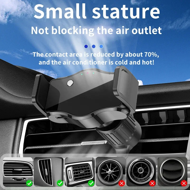 

Быстрое беспроводное зарядное устройство 7,5 Вт, автомобильное зарядное устройство для iPhone 15, 14, 13, 12, 11 Pro Max XR, Samsung, Xiaomi, беспроводная зарядка, автомобильный держатель для телефона, зарядное устройство