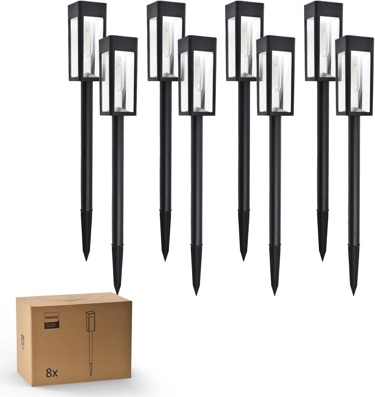 Outdoor Spotlights Frosted Glass 6x6 Post Fit Angle Adjustable Dusk to Dawn Fall Stone Gray