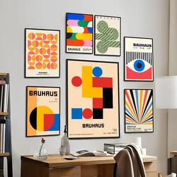 Century Modern Bauhaus Good Quality Prints and Posters Waterproof Paper Sticker Coffee House Bar Posters Wall Stickers