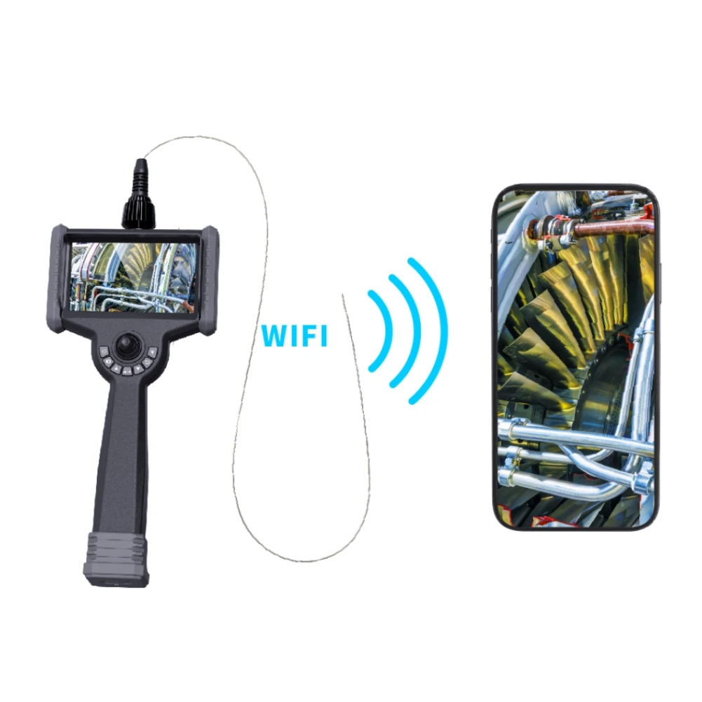 Rechargeable And Portable Smallest 1mm Diameter Borescope Videoscope With Adjustable LED Light