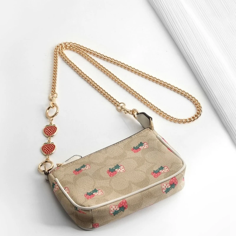 Creative Bag Extension Chain  Strawberry Shape Purse Strap Extender Metal Replacement Bag DIY Accessories