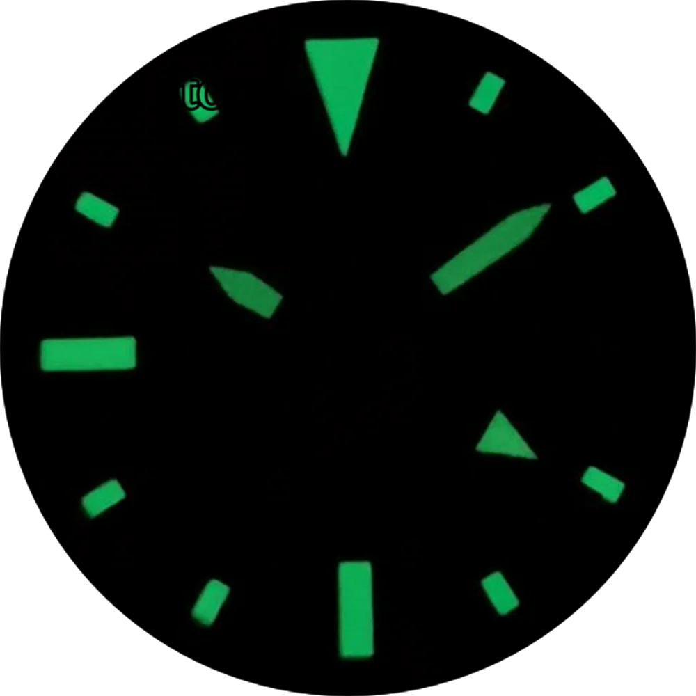 Bliger 29มม. หน้าปัดสีส้ม, หน้าปัดสีฟ้า GMT สีเขียวเรืองแสงเหมาะสำหรับ NH34เคลื่อนไหวหน้าต่างวันที่อัตโนมัติ