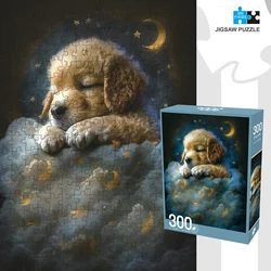 Jigsaw Puzzles for Adults/Kids 300 Pieces Jigsaw Puzzles Families Games Toy for Home Art Decor Puzzles Adorable Baby Puppy