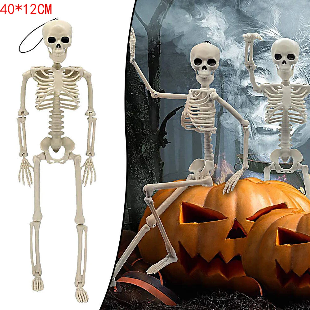 

Halloween Human Skeleton Oversized Poseable Decoration Party Prop 40*12cm