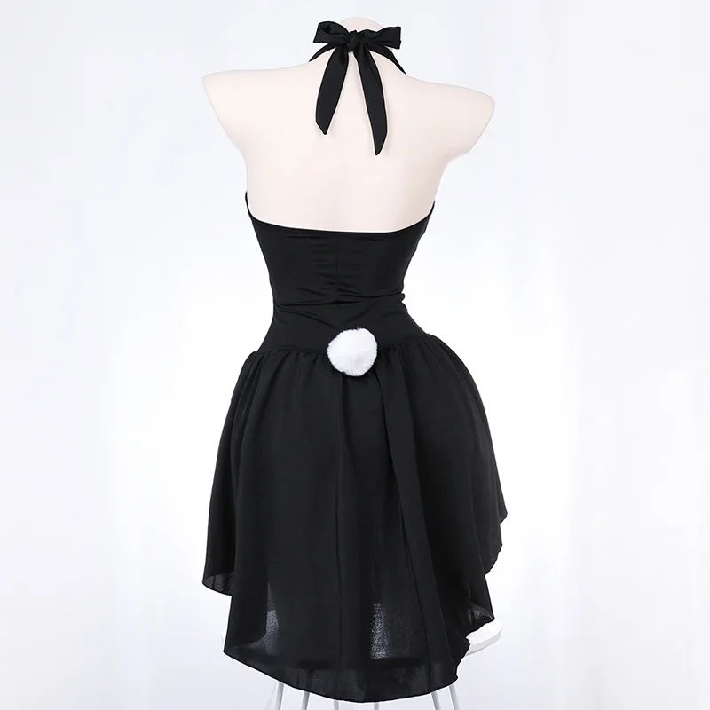 مثير سهرة أنيمي الساحر الأرنب فتاة تأثيري حلي النساء ذيول فستان ملهى ليلي أرنب دعوى هالوين ملابس الحفلات