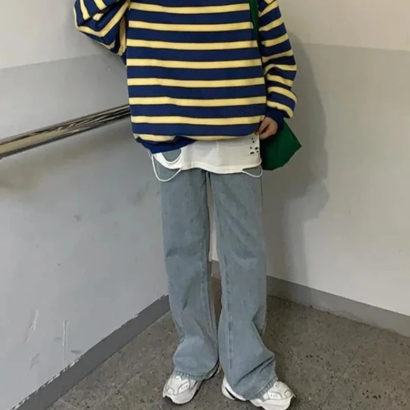 

Джинсы женские осенние повседневные винтажные модные Новое поступление уютные весенне-осенние Mujer популярные студенческие однотонные женские простые карманы