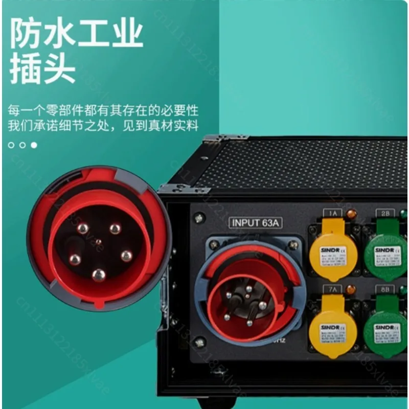 12 Way 24 Way 16A Waterproof Straight‑Through Power Distribution Box, Aviation Plug Stage Silicone Box, Outdoor Junction Cabinet