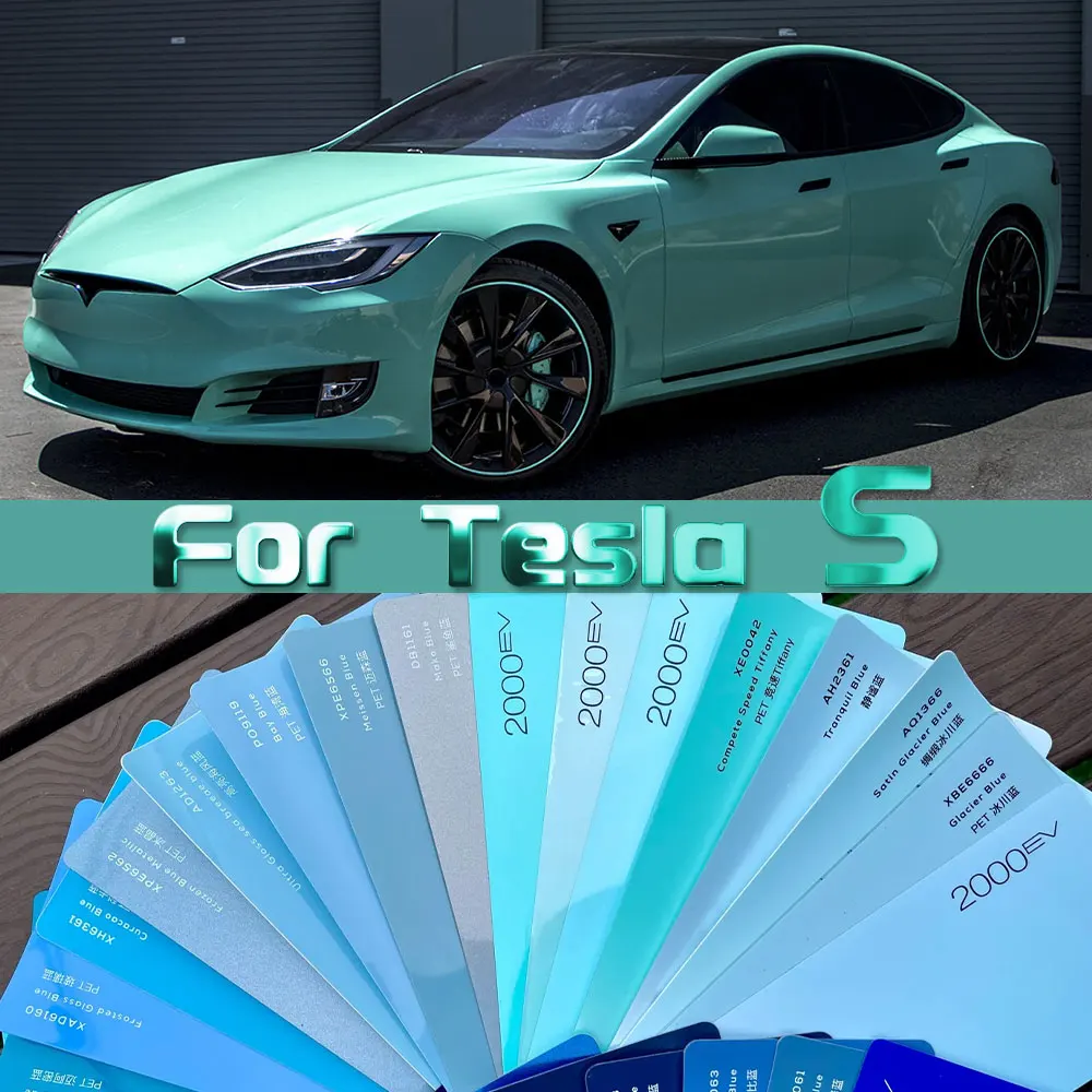 PFCC Tpu Car Paint Protection Film for Tesla Model S 2016-2023 Pre Cut Anti Scratch Resistant Clear Bra Ppf Decal Kit Sticker