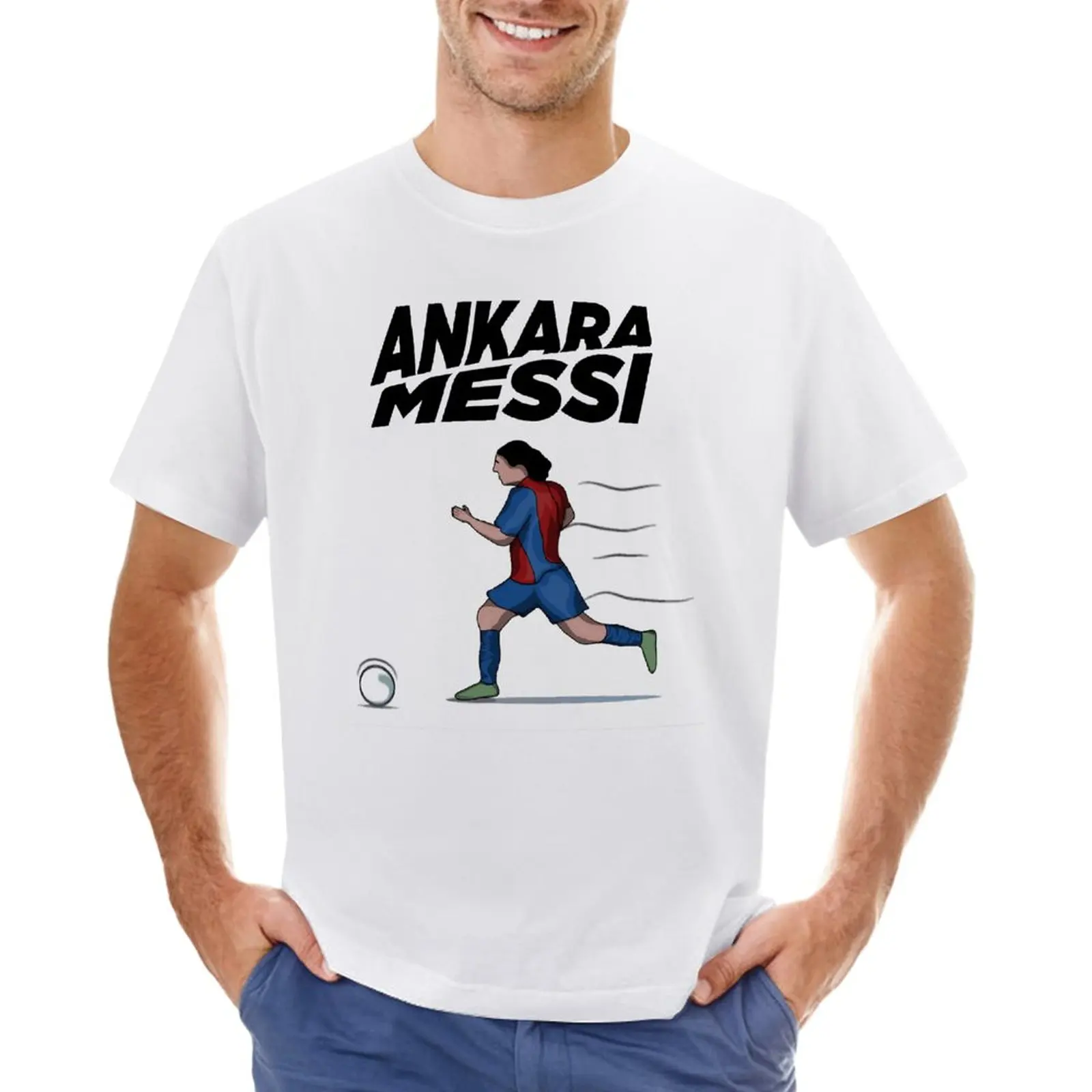 Leão e Andrés e Messi Tees, Argentina No.10, CABRA Caricatura 02, Movimento Engraçado, Viagem, Tamanho UE, Qualidade Superior