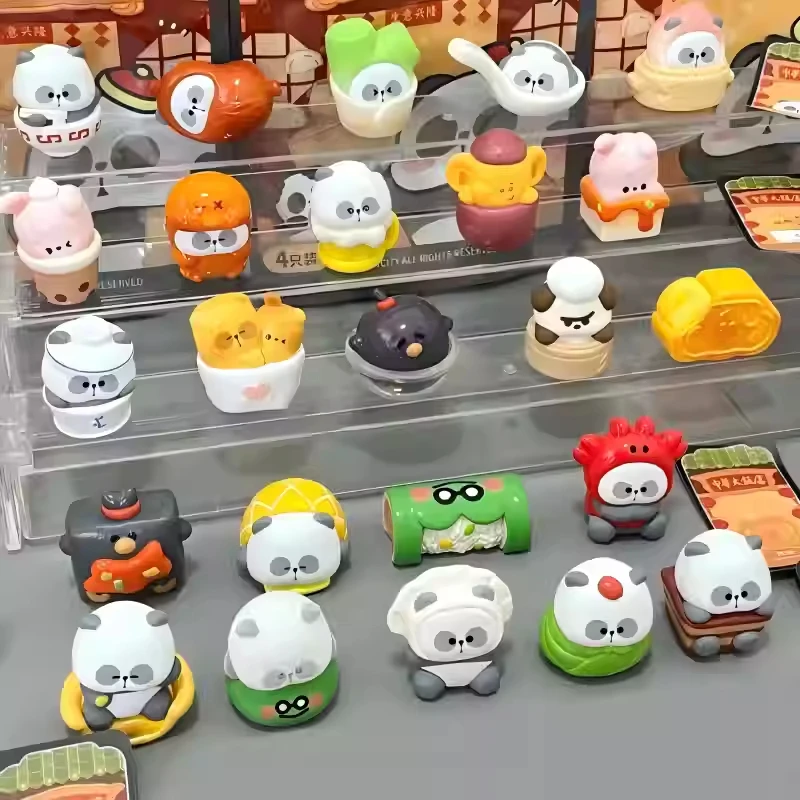 

Anime Mr.pa China Blind Box World Hotel Panda Series Refrigerator Sticker Guess Bag Toys Doll Figure Ornaments Mystery Box Dolls